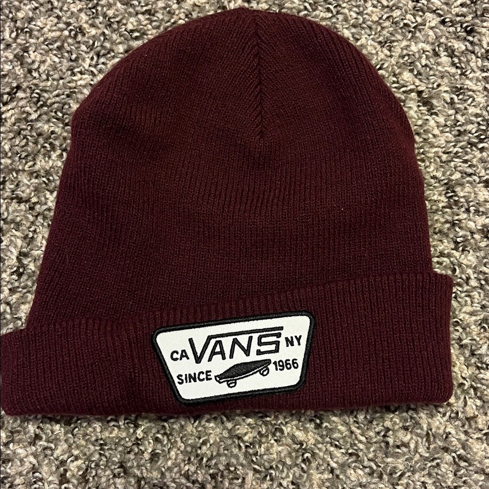 Vans Maroon Knit Beanie